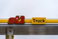 ST1 logo close up at the truck fueling station in Mantsala Finland