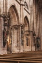 St. Lorenz Church, a luxurious old Gothic church hall, large windows, arches and vaults