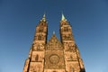 St. Lorenz Church St. Lorenz Kirche in Nuremberg, Bavaria, Germany Royalty Free Stock Photo