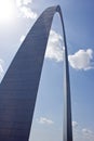 St. Louis Arch and Clouds Royalty Free Stock Photo