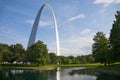 St. Louis arch and reflection Royalty Free Stock Photo