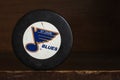 St. Louis Blues Logo Hockey Puck