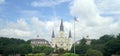 St. Louis Cathedral and Jackson Square in New Orleans Royalty Free Stock Photo