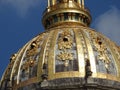 St. Louis Cathedral and Museum complex Les Invalides, Paris, France is the burial place of many heroes of the war in France, also Royalty Free Stock Photo