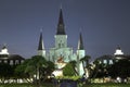 St Louis Cathedral night view city New Orleans USA Royalty Free Stock Photo