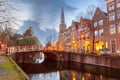 Leiden city gate Morspoort, Netherlands Royalty Free Stock Photo