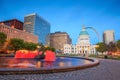 St. Louis downtown with Old Courthouse Royalty Free Stock Photo