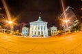 St. Louis downtown skyline buildings at night Royalty Free Stock Photo