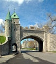 The St Louis gate on a sunny day near the Parliament building in Royalty Free Stock Photo