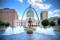 St. Louis Gateway Arch Royalty Free Stock Photo