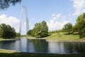 ST Louis landmarks Gateway Arch National Park MO USA Royalty Free Stock Photo