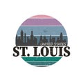 St. Louis logo. Saint Louis design template. Vector and illustrations.