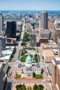 St. Louis, Missouri, USA Downtown from Above Royalty Free Stock Photo