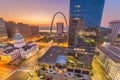 St. Louis, Missouri, USA downtown cityscape Royalty Free Stock Photo