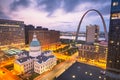 St. Louis, Missouri, USA Downtown Skyline Royalty Free Stock Photo