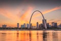 St. Louis, Missouri, USA Downtown Skyline Royalty Free Stock Photo