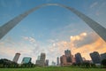 St. Louis, Missouri, USA Downtown Cityscape Royalty Free Stock Photo