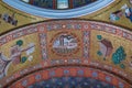 Mosaic depicting The Common Seal of the City of St Louis on a ceiling of St Louis