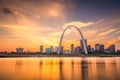 St. Louis, Missouri, USA Skyline Royalty Free Stock Photo