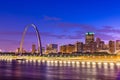 St. Louis, Missouri, USA Skyline Royalty Free Stock Photo