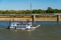 Gateway Arch riverboat on Mississippi river in St Louis MO