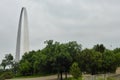 The Gateway Arch. St. Louis, MO, USA. June 5, 2014. Royalty Free Stock Photo