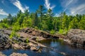 St. Louis River in Jay Cooke State Park, Minnesota Royalty Free Stock Photo