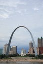 St. Louis Skyline - Gateway Arch Royalty Free Stock Photo