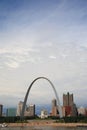 St. Louis Skyline - Gateway Arch Royalty Free Stock Photo