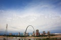 St. Louis Skyline - Gateway Arch Royalty Free Stock Photo