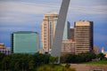 St. Louis Skyline - Gateway Arch Royalty Free Stock Photo