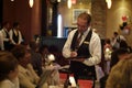 ST. LOUIS, UNITED STATES - Dec 23, 2008: waiter in a restaurant