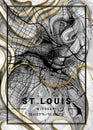 St Louis - United States Ronmit Marble Map