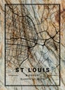 St Louis - United States Zoe Marble Map