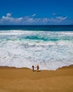 St Lucia South Africa, Mission Rocks beach near Cape Vidal in Isimangaliso Wetland Park in Zululand Royalty Free Stock Photo