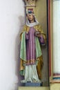 St. Lucia, statue on the altar of St. Barbara in the church of the Assumption of the Virgin Mary in Pescenica, Croatia