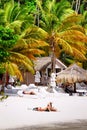 St. Lucia - Sunbathing in Paradise Royalty Free Stock Photo