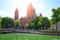 St. Luke Church near Isar river in Munich, Germany