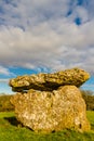 St Lythans Burial Chamber, South Wales. Royalty Free Stock Photo