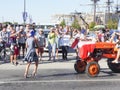 French football fans at France after the match of FIFA World Cup Russia 2018 France vs Croatia. France won 4-2 Royalty Free Stock Photo