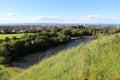St Margaret Loch Holyrood Park and Edinburgh Panorama Royalty Free Stock Photo