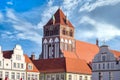 St. Marien Church in the historic city center of Greifswald Royalty Free Stock Photo