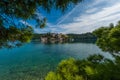 St. Marija monastery on island in national park Mljet Royalty Free Stock Photo