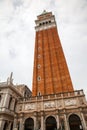 St Mark Campanile  on San Marco square, Venice Royalty Free Stock Photo