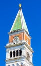 St. Mark Campanile top details Venice Italy Royalty Free Stock Photo