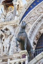 St Mark`s Basilica Basilica di San Marco,details on facade, Venice, Italy Royalty Free Stock Photo