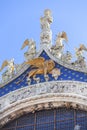 St Mark`s Basilica Basilica di San Marco, Lion of Venice , Venice, Italy Royalty Free Stock Photo