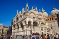 St Mark`s Basilica at St Mark`s Square Piazza San Marco, Venice, Italy Royalty Free Stock Photo