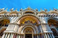 St MarkÃ¢â¬â¢s Basilica in Venice, Italy. Famous Saint MarkÃ¢â¬â¢s cathedral is top tourist attraction of Venice. Old building with