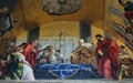 St. Mark`s body being venerated by the Doge and Venetian magistrates